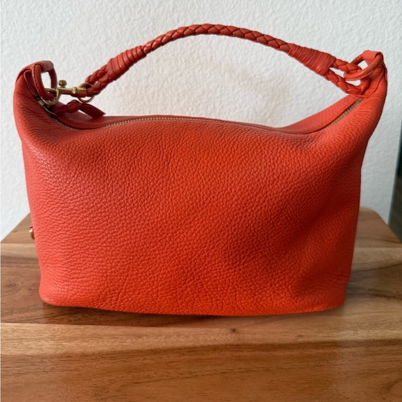 FIRM - Bottega Veneta Orange Hobo style Leather Purse - Picture 2 of 12